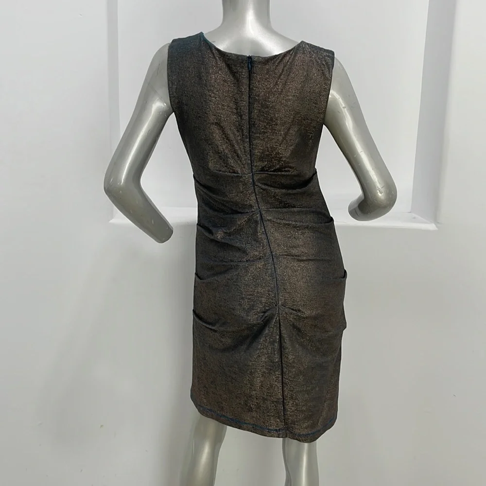 Artelier Nicole Miller  Sleeveless Sheath Dress Blue Size M Serial #006082 - Picture 16 of 16